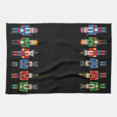 mehrfarbige Weihnachtscreme Geschirrtuch (Horizontal)