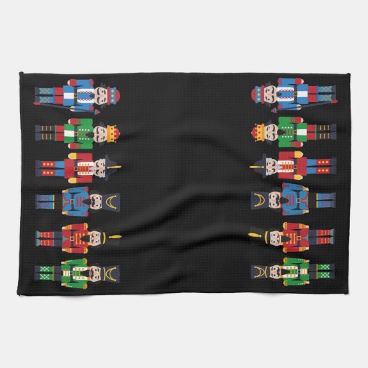 mehrfarbige Weihnachtscreme Geschirrtuch (Horizontal)