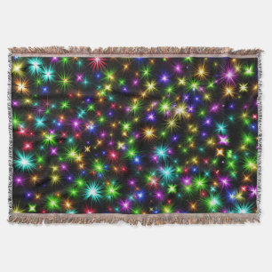 Mehrfarbige Weihnachtsstern-Strahlen-Muster Decke