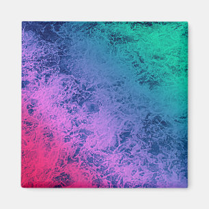 mehrfarbige Welle, blauer Marmor, Meer, Marmor pa Magnet