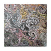 "MEHRFARBIGE WIRBEL" (DIGITALES MANIP)KERAMIK TILE FLIESE (Vorderseite)