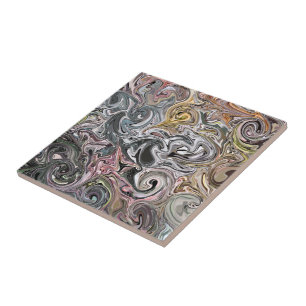 "MEHRFARBIGE WIRBEL" (DIGITALES MANIP)KERAMIK TILE FLIESE