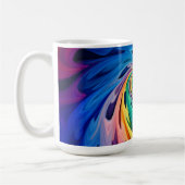 mehrfarbige Wirbel Kaffeetasse (Links)