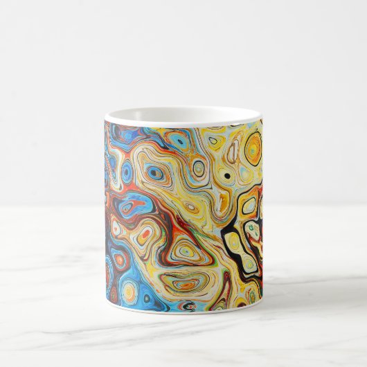 mehrfarbige Wirbel Kaffeetasse (Mittel)