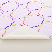 Mehrfarbige Wolkendecke Sherpa Blanket Sherpadecke (3/4)