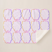 Mehrfarbige Wolkendecke Sherpa Blanket Sherpadecke (Vorderseite (Horizontal))