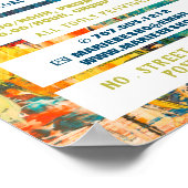 Mehrfarbiger Abstrakter Paint Art Teacher, Art Cla Poster (Ecke)