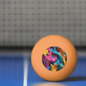 Mehrfarbiger abstrakter Ping-Pong-Ball Tischtennisball (Netto)