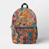Mehrfarbiger abstrakter Rucksack (Vorderseite)