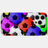 Mehrfarbiger American Soccer oder Football Case-Mate iPhone Hülle (Rückseite (Horizontal))