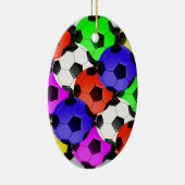 Mehrfarbiger American Soccer oder Football Keramikornament (Rechts)
