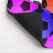 Mehrfarbiger American Soccer oder Football Mousepad (Ecke)