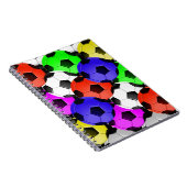 Mehrfarbiger American Soccer oder Football Notizblock (Rechte Seite)