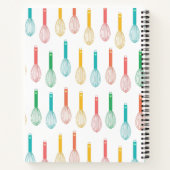 Mehrfarbiger Ballon Whisk Muster Rezept Notizblock (Rückseite)