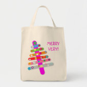 mehrfarbiger Baum Tragetasche (Vorne)