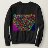 Mehrfarbiger Baum Zwischen Welten Sweatshirt (Design Rückseite)