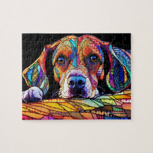 Mehrfarbiger Beagle-Hund 178 Puzzle