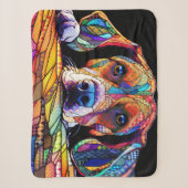 Mehrfarbiger Beagle-Hund 178 Sherpadecke (Vorderseite)