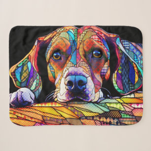 Mehrfarbiger Beagle-Hund 178 Sherpadecke
