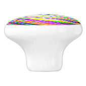 Mehrfarbiger Blitzstrahl Swirl Door Knob Keramikknauf (Seitenansicht)