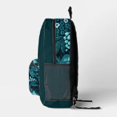 Mehrfarbiger 'Blumenmuster'-Rucksack Bedruckter Rucksack (Rechts)