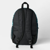 Mehrfarbiger 'Blumenmuster'-Rucksack Bedruckter Rucksack (Rückseite)
