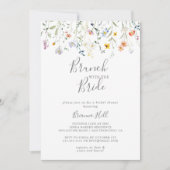 Mehrfarbiger Brunch mit Brautdusche Einladung (Vorderseite)
