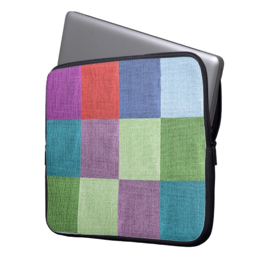 Mehrfarbiger Buchsenschlauch Laptopschutzhülle (Vorderseite Links)