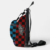 Mehrfarbiger Checkered Backpack HAMbyWG Crossbody Bag (Rechts)