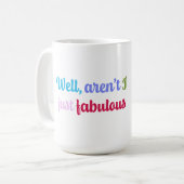 Mehrfarbiger Cooler Schriftart und Sassy-Sprichwor Kaffeetasse (Vorderseite Links)