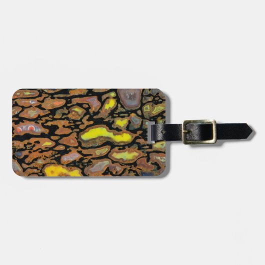 Mehrfarbiger Dinosaurier Gepäckanhänger (Vorderseite horizontal)