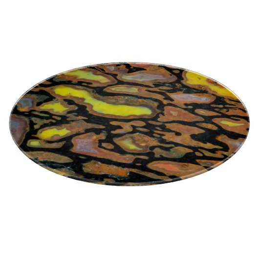 Mehrfarbiger Dinosaurier Schneidebrett (Ecke)