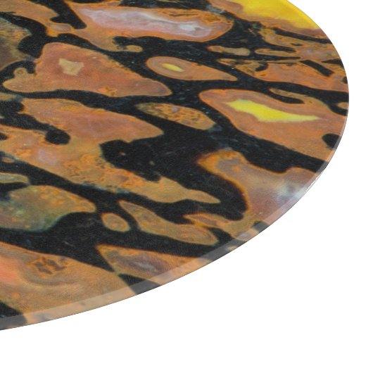 Mehrfarbiger Dinosaurier Schneidebrett (Ecke)