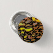 Mehrfarbiger Dinosaurierknochen Button (Vorne & Hinten)