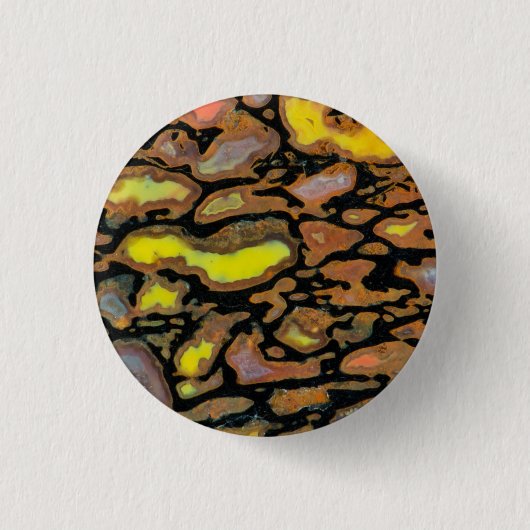 Mehrfarbiger Dinosaurierknochen Button (Vorderseite)