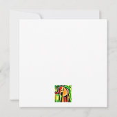 Mehrfarbiger Elefant Karte (Rückseite)