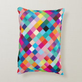"Mehrfarbiger Entwurf" Dekokissen (Rückseite(Vertikal))