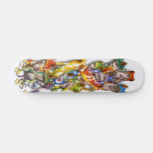 Mehrfarbiger Frösche Staplungsskateboard Skateboard (Horizontal)