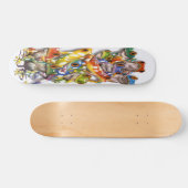 Mehrfarbiger Frösche Staplungsskateboard Skateboard (Horizontal)