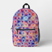 mehrfarbiger geometrischer Rucksack von Joya Eve (Vorderseite)