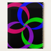 Mehrfarbiger geometrischer Spiralplaner mit Austau Planer (Rückseite)
