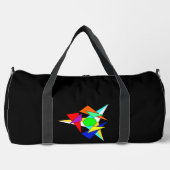 Mehrfarbiger geometrischer Sternensturm Duffle Bag (Vorderseite)