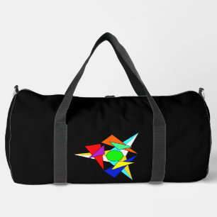 Mehrfarbiger geometrischer Sternensturm Duffle Bag