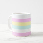 Mehrfarbiger, gestreifter, durchsichtiger Beutel Kaffeetasse (Vorderseite Links)