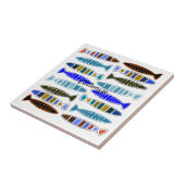 mehrfarbiger gestreifter Fisch Thunder_Cove Fliese (Seite)
