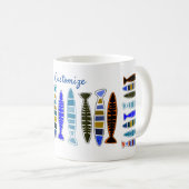 mehrfarbiger gestreifter Fisch Thunder_Cove Kaffeetasse (VorderseiteRechts)