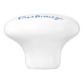 mehrfarbiger gestreifter Fisch Thunder_Cove Keramikknauf (Seitenansicht)