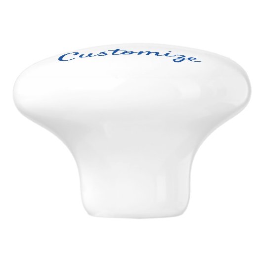 mehrfarbiger gestreifter Fisch Thunder_Cove Keramikknauf (Seitenansicht)