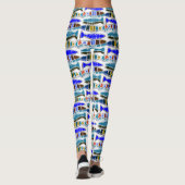 mehrfarbiger gestreifter Fisch Thunder_Cove Leggings (Rückseite)