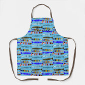 mehrfarbiger gestreifter Fisch Thunder_Cove Schürze (Vorderseite)